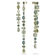 thumbnail image 4 of Pendientes Swarovski Gema Drop Green Crystal de metal dorado, 4 of 6