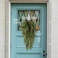 thumbnail image 5 of Artificial Christmas Teardrop Pine Needle Hanging Swag, Faux Pine Needle Branches for Front Door, Wall, Fireplace, Indoor Outdoor Holiday Decor, 22 Inch, E, Wreath, 5 of 9