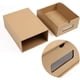 thumbnail image 2 of 10 cajas de cartón ondulado para zapatos, cajas de almacenamiento de zapatos con cajones, cajas de cartón kraft ondulado para manualidades (33,5 cm x 23 cm x 13 cm) (10) esquí esquí Gafas de esquí, 2 of 5