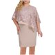 thumbnail image 1 of Vestido de las Mujeres Pantalones Cortos Más Tamaño Casual Cuello en V Vestido de Manga Corta, Poliéster Ligero para Primavera Verano Invierno Diario Y Fiesta, 1 of 9