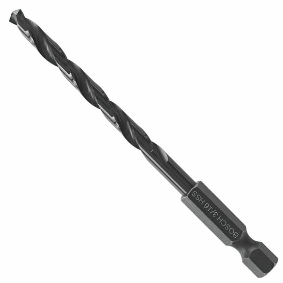 3/16 Impact Black Oxide Drill Bit CD