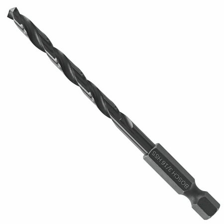 UPC: 0000346471267 | Bosch Genuine 3/16  Impact Tough Black Oxide Drill Bit – BL2139IM