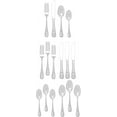Palm Breeze 16Piece Flatware Set Tropical Design Stainless Steel