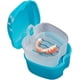 thumbnail image 1 of Estuche para baño para dentaduras postizas, caja para guardar dentaduras postizas con contenedor de red colgante., 1 of 5