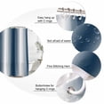 thumbnail image 6 of Ombre Dark Blue Waterproof Fabric Shower Curtain,Gradient White Abstract Minimalist Stripe Waterproof Fabric Shower Curtain for Bathroom Bathtubs Shower Curtains with 12 Hooks Extra Long 72x84, 6 of 8