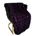 thumbnail image 3 of Plutus Purple Plush Pelt Faux Fur Luxury Throw Blanket, 3 of 3