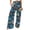 504_Hot Pink, variant on Pants for Women Women's Retro Printed Fashionable Drawstring Loose Pants High Waisted Casual Pants Wide Leg Pants Blue XXL Trousers