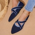 thumbnail image 7 of longantii Mary Jane Shoes Women Slip on Dressy Flats Shoes for Women 2026 Fashion Non-Slip Shoes for School Office Walking Casual Formal Work Dark Blue, 7 of 7