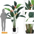 thumbnail image 3 of EastVita Artificial Bird of Paradise Tree 7FT(84in) Fake Palm Tree for Indoor Outdoor Modern Decor Faux Plants for Home Office Perfect Housewarming Gift with 17 Trunks Faux Leaves and 3 Flowers, 3 of 6