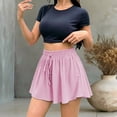 thumbnail image 2 of ZHOGXU Stylish Midi Skirts For Womens Solid Color Summer Elastic Waist A Line Outdoor Shopping Dating, 2 of 5