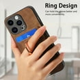 thumbnail image 5 of Nalacover 2-in-1 Magnetic Case for iPhone 15 Pro Max, Back Wallet Case with Detachable Card Holder Ring Stand Cover for iPhone 15 Pro Max, Vintage PU Leather Shockproof Case - Brown, 5 of 11