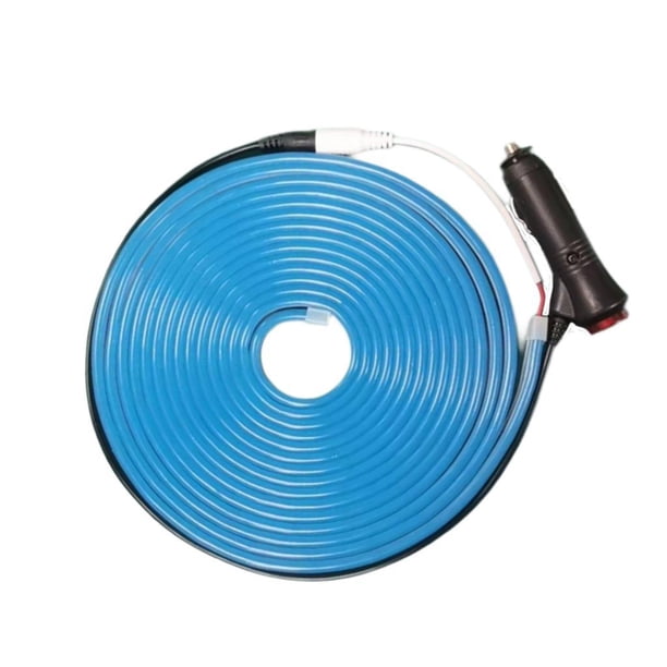 Tira de luces LED para maletero de coche, de silicona, fácil instalación, flexible, para maletero trasero. Luz azul