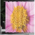 thumbnail image 3 of Ambesonne Cyclamen Shower Curtain, Closeup of a Pink Dahlia, 69"Wx75"L, Pale Fuchsia Dark Orange, 3 of 4