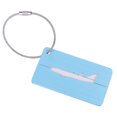 thumbnail image 1 of 5pcs aleación de aluminio equipaje de viaje equipaje maleta etiqueta de la tarjeta de identificación (azul), 1 of 8