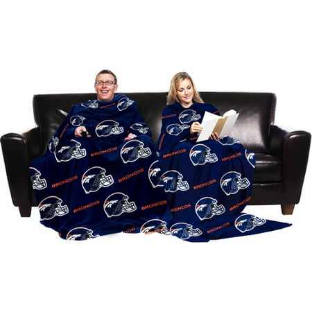 NFL Denver Broncos Blanket with Sleeves