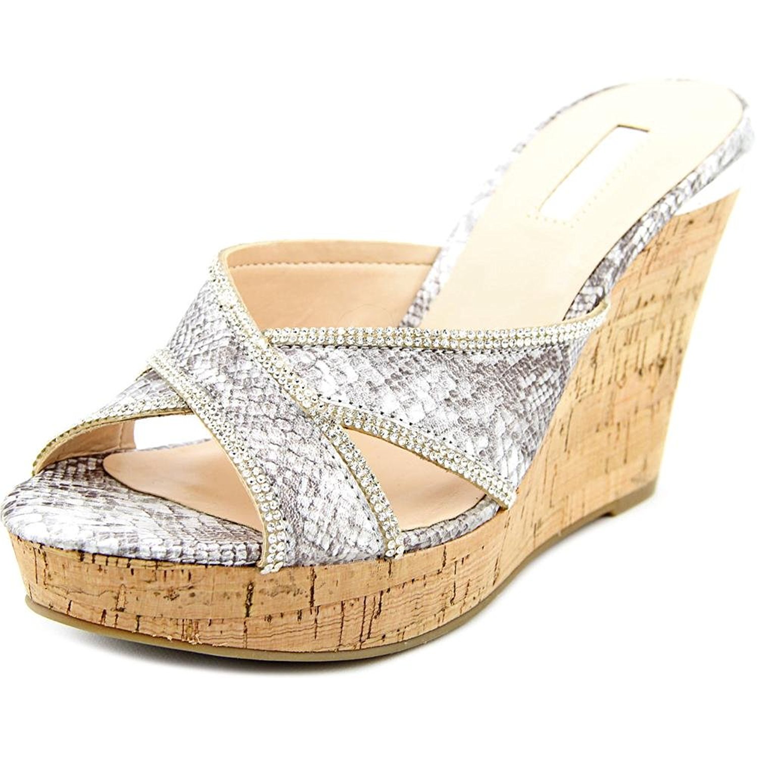 guess silver sandals