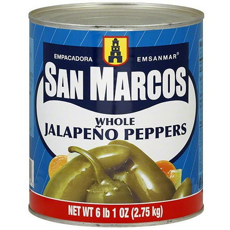 Empacadora San Marcos Whole Jalapeno Peppers, 73 oz (Pack of 6)