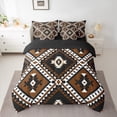 thumbnail image 2 of jejeloiu Vintage Aztec Rhombus 7-Piece Twin Bedding Sets,Brown Black White Bedding Comforter Set,Boho Tribal Geometric Sheet Sets For Kids,Luxury Bedroom Decor Reversible, 2 of 8