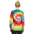 thumbnail image 4 of DARESAY Tie Dye Style Long Sleeve T-Shirt Men Women - Fun, Multi Color Tops, 4 of 6