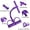 Purple, variant on Pedal Resistance Bands with Handles, Multifunction Elastic Yoga Band, Natural Rubber Foot Pedal for Abdomen, Waist, Arm & Leg, Purple