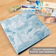 thumbnail image 5 of PU Leather Photo Album with 20 Self-Adhesive Pages 3-Ring Binder DIY Scrapbook Album for Pictures & Keepsakes11.8×11.2×1.5in Light Blue Dolphins Nautical Pattern, 5 of 9