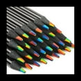 thumbnail image 1 of Wooden Rainbow Colored Pencils, 7 Color in 1 Rainbow Pencils, for Drawing Coloring Sketching, Multicolored Core, (12), 1 of 8