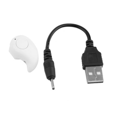 S530 Bluetoot h Earbud,Smallest Mini V4.1 Wireless Bluetoot h Earpiece Headset Headphone Earphone with Mic Hands-fre e Calls for Smartphones White (1 Piece)