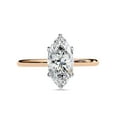 thumbnail image 2 of IGI Certified Lab Grown Diamond Solitaire Engagement Rings For Women, Center 10x5mm Marquise Cut 6-Prong Anniversary Wedding Ring In 14K Solid Rose Gold F-G, VS-SI Quality (0.80 Cttw) Ring Size-10, 2 of 6