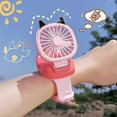 thumbnail image 2 of Watch Fan Portable Mini Small Fan Student Children Folding Fan, 2 of 4