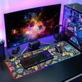 thumbnail image 6 of Large RGB Gaming Mouse Pad Led Glowing Mousepad Non-Slip Rubber Base 13 Light Modes 31.5x11.8 Gamepad and Lightning, 6 of 6