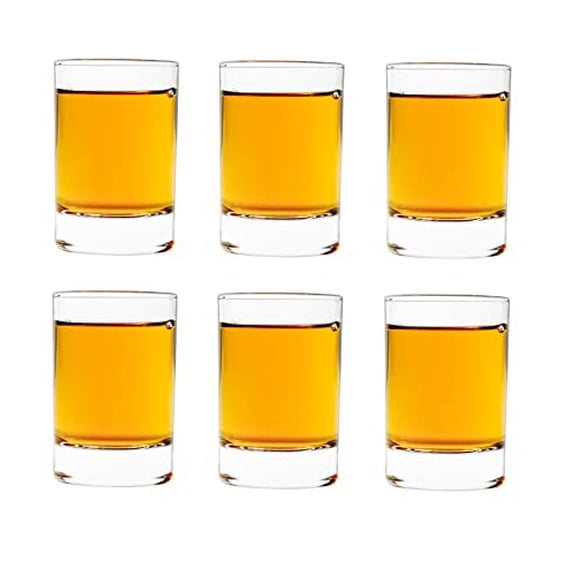 Vikko 1.9 Oz Shot Glasses Drinkware for Liquor & Espresso 6-Pc Shot Glass Set, Chile