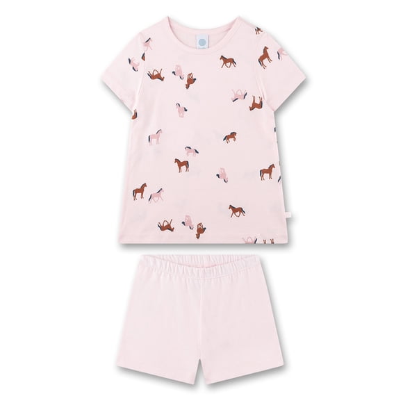 Sanetta Pijama niña - corto, niños, pijama, algodón, motivo Rosa 140