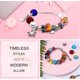 thumbnail image 5 of 100 piezas de cuentas europeas de gran agujero para pulseras, cuentas de metal, cuentas de diamantes de imitación, cuentas espaciadoras, cuentas para manualidades de bricolaje, dijes para sujetadores, 5 of 5
