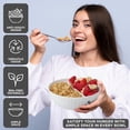thumbnail image 7 of AISLE 3 ESSENTIALS Anti-Soggy Cereal Bowls, BPA-Free Materials, Divider | Dishwasher-Safe | Great for Cereal, Chips & Salsa, Oatmeal & Fruit (2-Pack)…, 7 of 7
