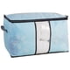 thumbnail image 1 of Bolsa de almacenamiento plegable no tejida gruesa, colcha, ropa, manta, organizador de ropa de cama, soporte (azul), 1 of 2
