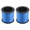 thumbnail image 1 of 2X 500 M 30 LB 0.26mm Fishing Line Strength PE Braided 4 Strands Blue, 1 of 8