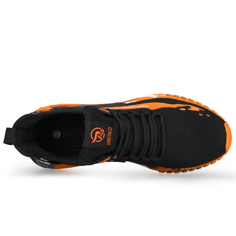 ORISTACO Steel Toe Work Safety Sneakers 0296 Orange 42  display picture 2