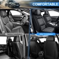 thumbnail image 3 of HQBQBUG Front Seat Covers Fit for Honda Civic 2003-2025 2026 2026, Premium Nappa Leather Luxury Car Seat Protector,Comfort Anti-Slip Full Coverage Automotive Seat Covers(Black Grey,2 Seats), 3 of 8