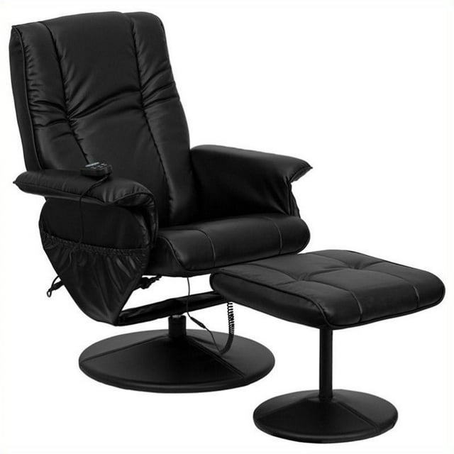 Pemberly Row Fauteuil Inclinable et Pouf en Noir