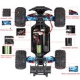 thumbnail image 4 of F14A RC Car High Speed 1/10 2.4GHz Racing Car 70km/h 4WD Brushless Off-Road Car with Metal Parts C Hub Carrier Suspension Arm 3 Battery, 4 of 9