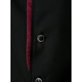 thumbnail image 7 of YONGHS Men's Chef Coat Kitchen Canteen Jacket Uniform with Pocket M-4XL A Black XL, 7 of 7