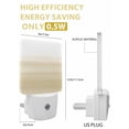 thumbnail image 3 of Night Lights Auto Sensor Beige White Plug-in LED Nightlights Lamp Dusk to Dawn for Living Room, Bedroom, Bathroom, Hallway, Stairways Home Wall Decor, Ombre Abstract Night Light, 3 of 9