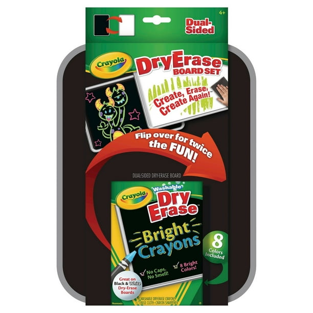 Set de Pizarra Borrable Crayola con Crayones Lavables de Doble Cara