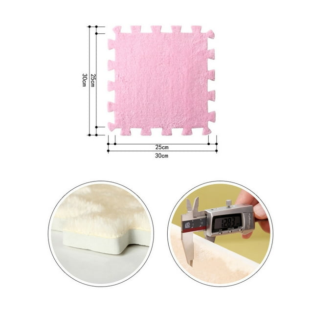 RUNROTOO Tapis de Gym Carrés de Tapis Emboîtables Faciles à Nettoyer pour Enfants 1 Pce