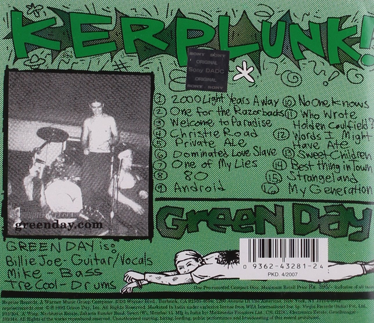 Green Day - Kerplunk - Music & Performance - CD - Walmart.com