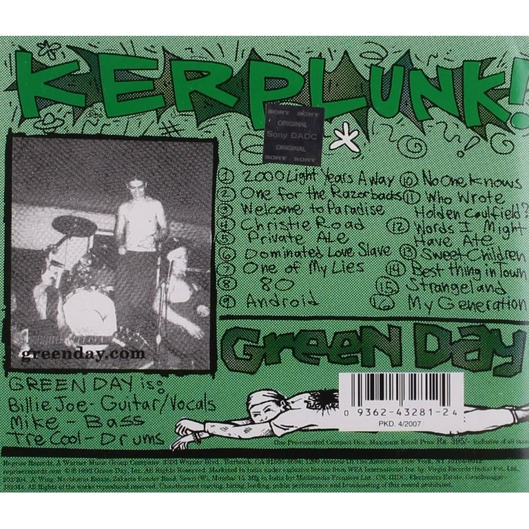 Green Day - Kerplunk - Music & Performance - CD - Walmart.com