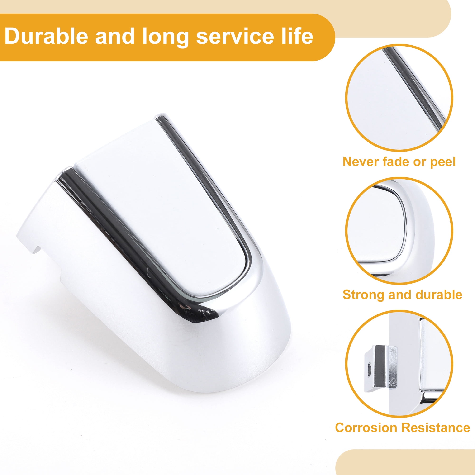 Unique Bargains Car Door Handle Cover White for Chevrolet Malibu 2016-2018