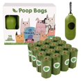 thumbnail image 1 of ¡Campaña con descuento!16 bolsas para excrementos de perros, bolsas extra gruesas y fuertes para excrementos para perros, a prueba de fugas, 15 bolsas para perros por rollo, cada bolsa para excrement, 1 of 2