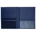 thumbnail image 6 of Blue RFID Blocking Genuine Leather Travel Passport Wallet Holder, 6 of 7