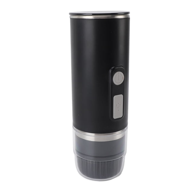 Car Coffee Maker, ABS Portable Electric Coffee Maker Heat Insulation 15 Bar Pressure 5V for Home